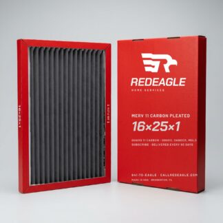 Red Eagle Guard 11 Carbon — MERV 11 Black Carbon Pleated Air Filter